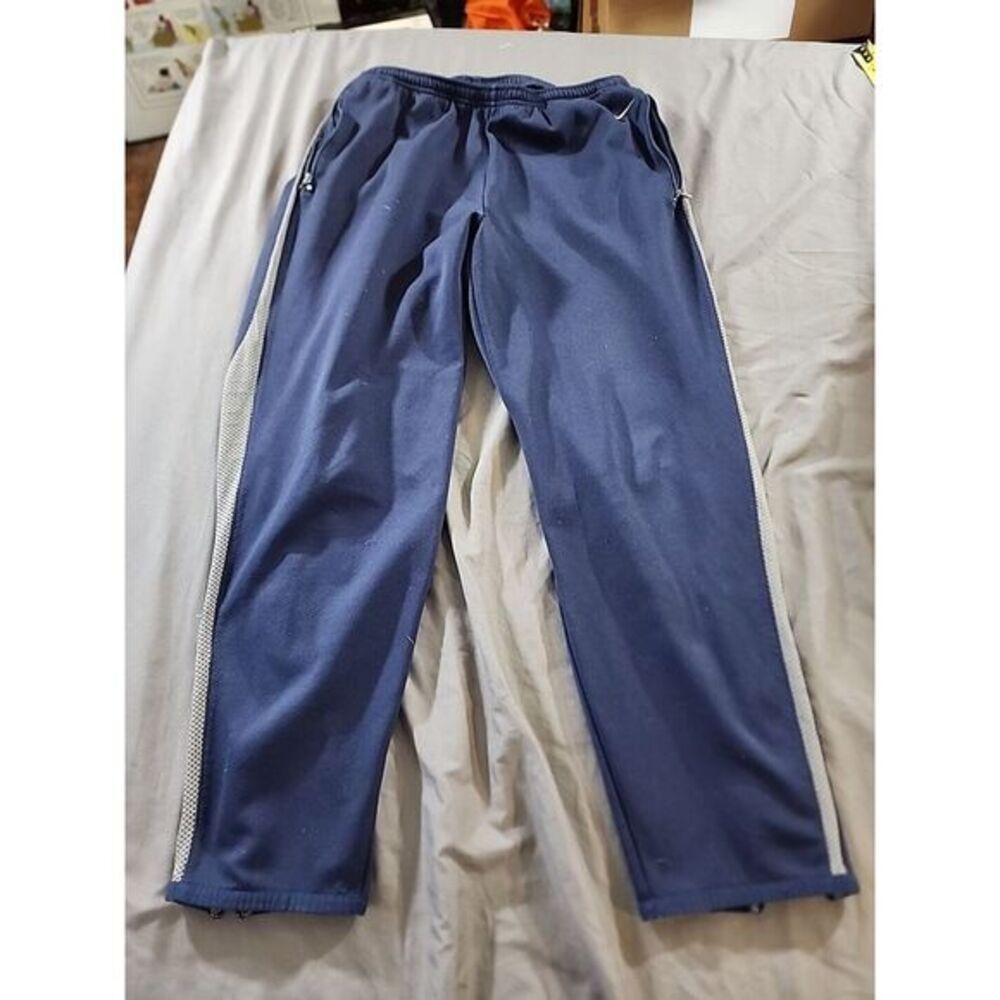 Nike Dri-Fit Blue Training Pants Fleece Sweatpants Gym 800191-429 Men's Small